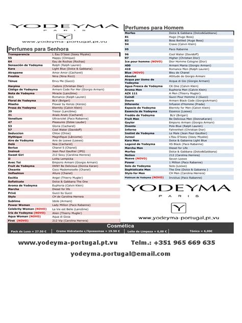 yodeyma perfume list|yodeyma perfume list english.